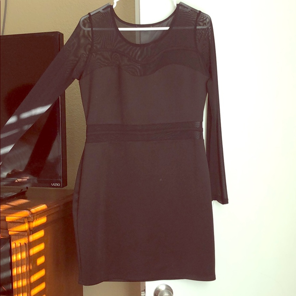 fancy black dress